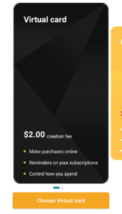 create and fund virtual dollar card on Barter by flutterwave app