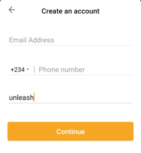 How to create account on Barter by flutterwave app