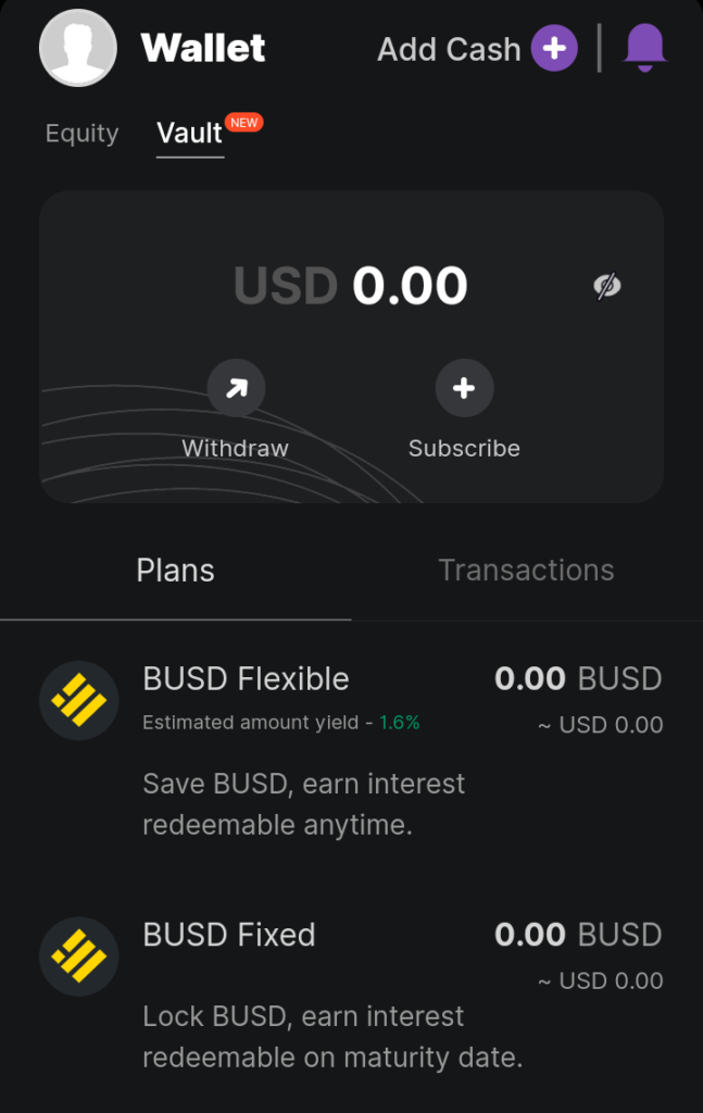 Bundle App Vault BUSD Flexible and Fixed