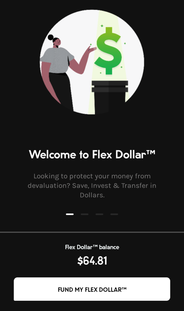 Piggyvest Fund my Flex Dollar
