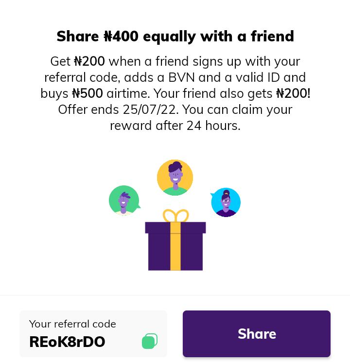 Kuda referral code bonus