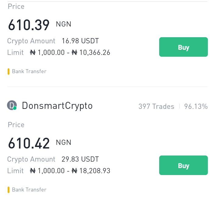 Binance minimum deposit in Nigeria