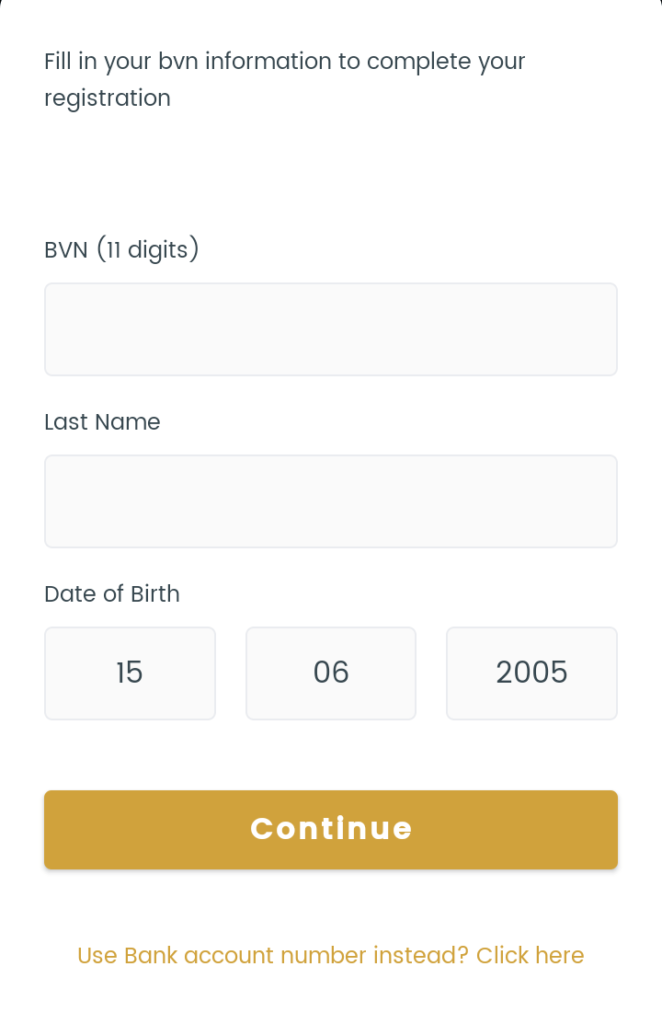 open Mintyn account with a BVN