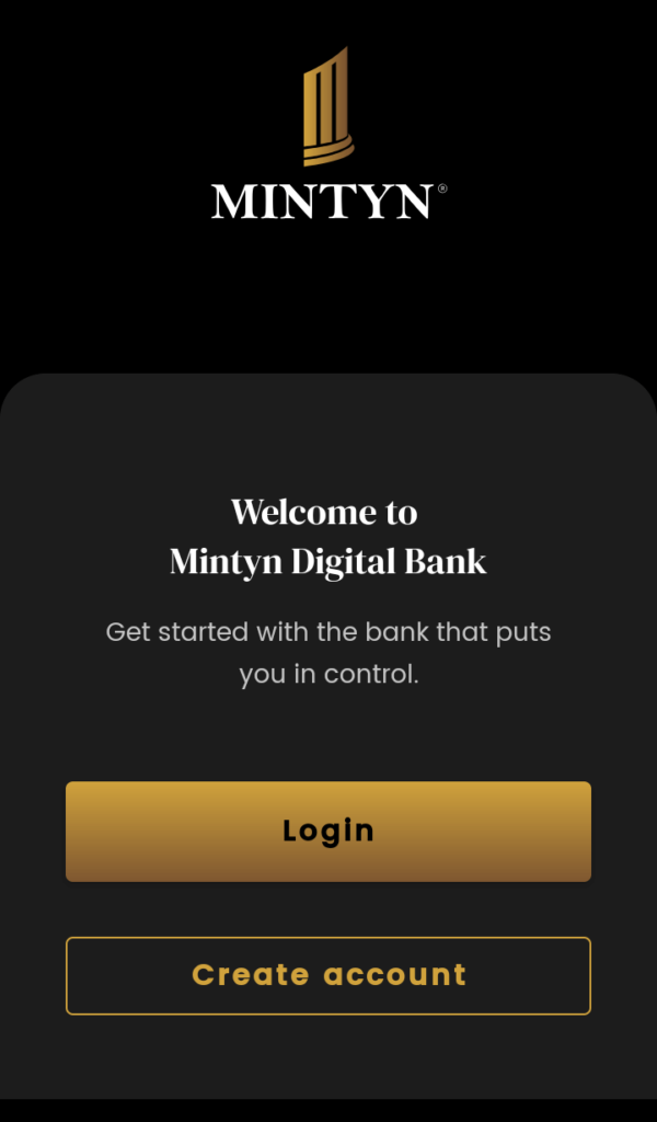 Create Mintyn Digital Bank account