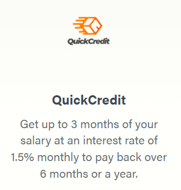 GTbank QuickCredit interest and duration