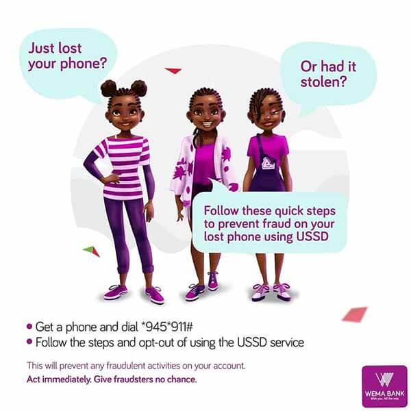 How to Block Wema Account USSD Banking