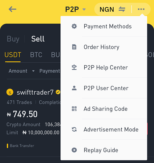 How to add payment method on Binance