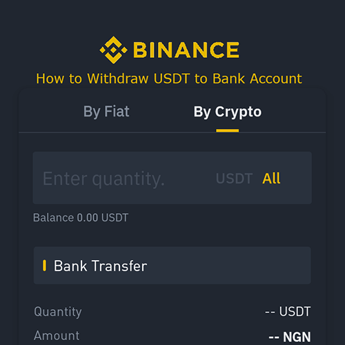 How to withdraw USDT from Binance to Bank account