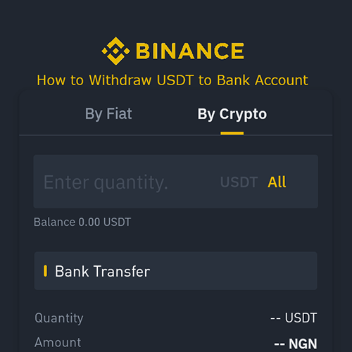 How to Withdraw USDT from Binance to Bank Account in Nigeria