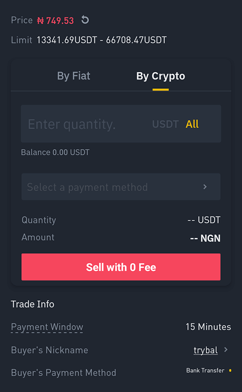 How to sell USDT and withdraw money on Binance