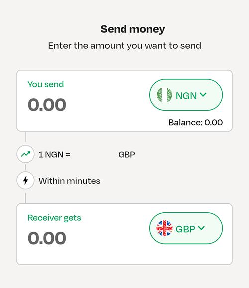 Send Naira or pounds to Uk bank account on Lemonade