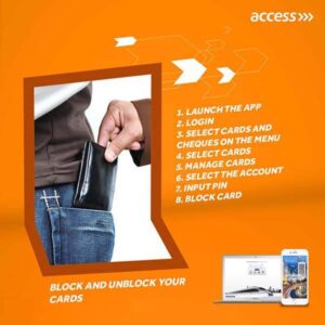 Block Access bank card online