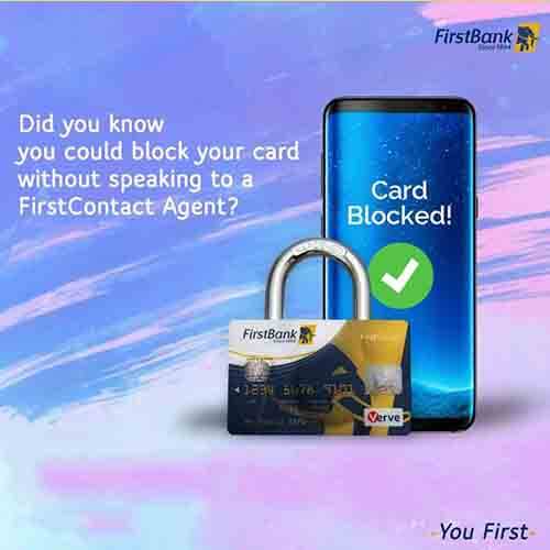 How to Block First Bank ATM Debit Card