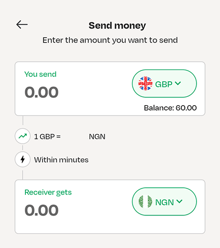 How to send GBP and receive NGN on Lemonade app 