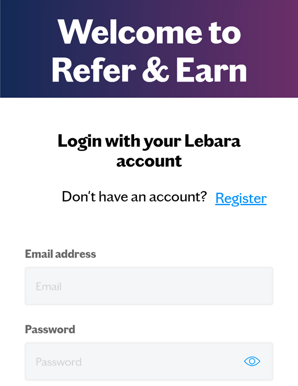 Lebara Refer and Earn Account