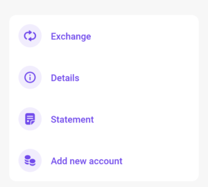 Revolut account statement option