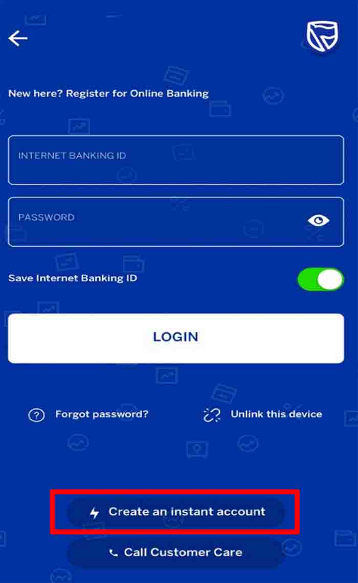 Openin Stanbic account on mobile app