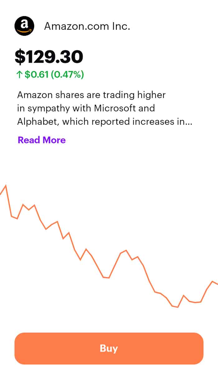 Chipper cash Amazon Stocks