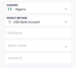 Sendwave Banks for USD Account