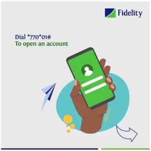 USSD code to open Fidelity bank account phone