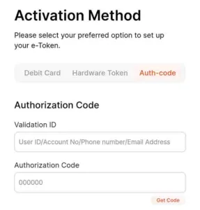 Activate GT Bank token without ATM card with authorisation code