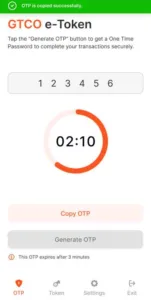 How to use GT Bank eToken App to Generate Codes