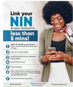 How to link NIN to Ecobank account online