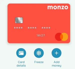 Add money feature on Monzo