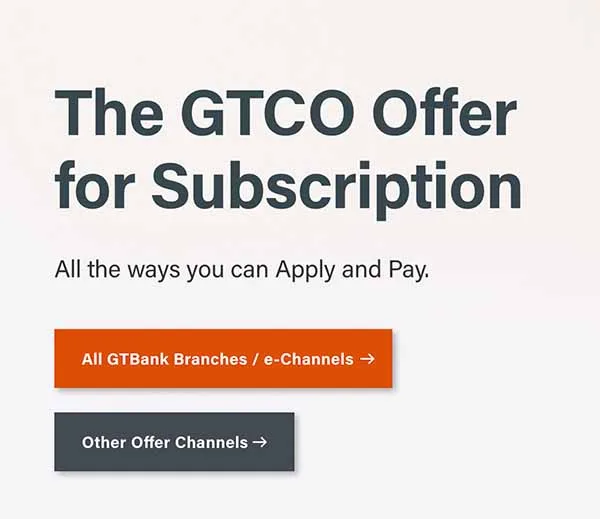 How to buy GTCO shares online NGX