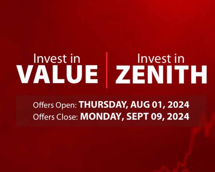 Zenith Bank Launches Right Issue & Public Offer Shares in 2024