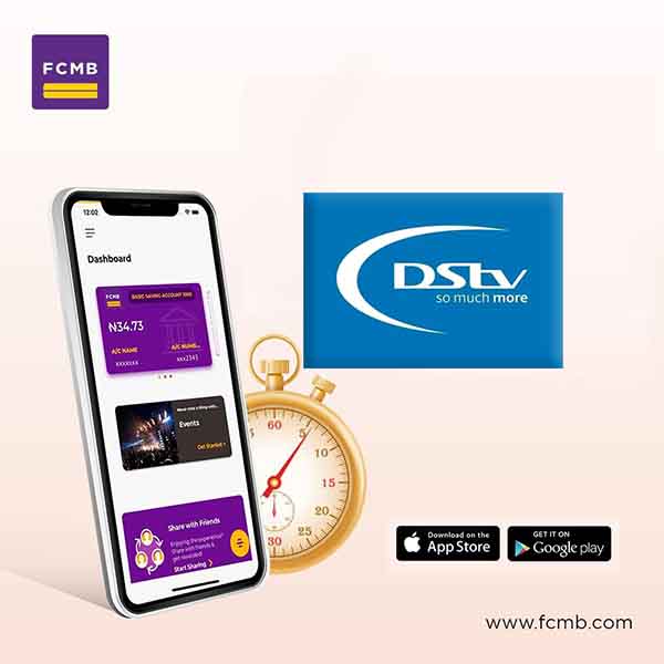 Subscribe to DSTV Plan on FCMB Mobile App