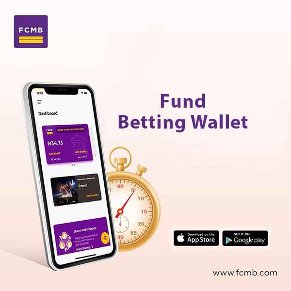 Fund Betting Wallet on FCMB Mobile App