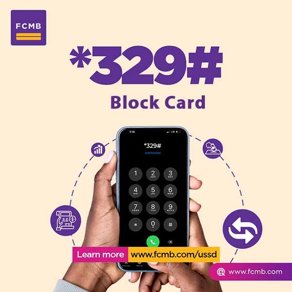 FCMB USSD Code to Block Debit Card in Nigeria