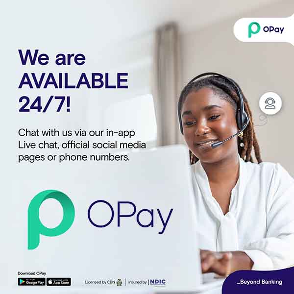 OPay Customer Care Contact in Nigeria