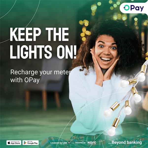 Recharge Electricity Prepaid Meter on Opay App