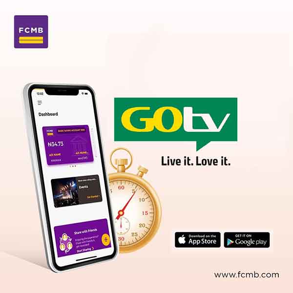 FCMB USSD Code to Subscribe to GOtv Plan in Nigeria