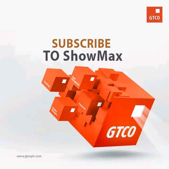 Subscribe to ShowMax on GTBank Mobile App