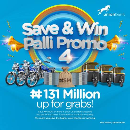 Union Bank Save and Win Palli Promo 4: