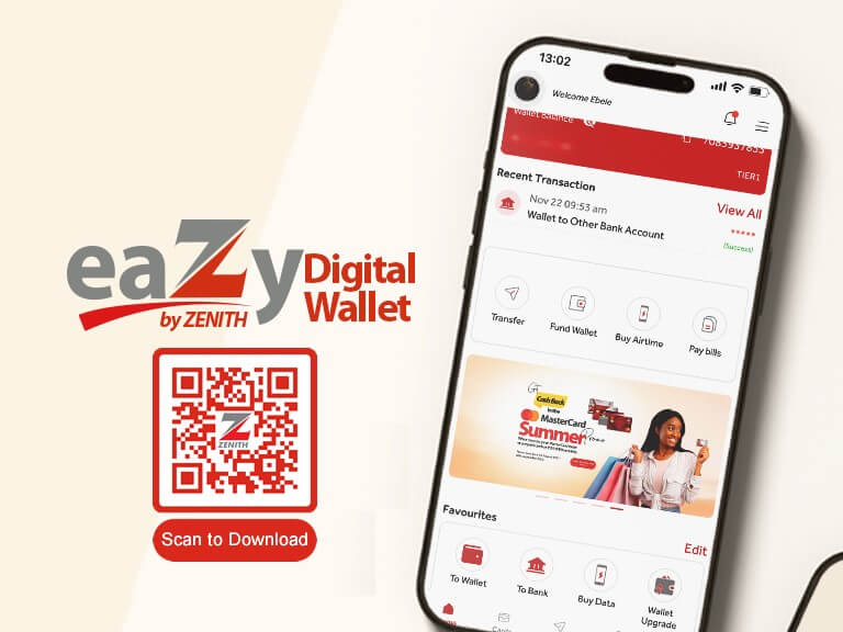 Eazy by Zenith Bank: A Digital Wallet to Pay, Send & Receive Money