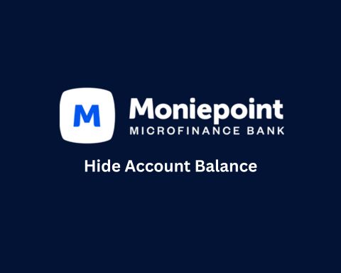 Hide Account Balance on Moniepoint app